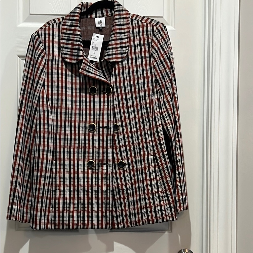 CAbi Jazzy Jacket - Black, Navy, Beige, and Burnt Orange Classic double breasted